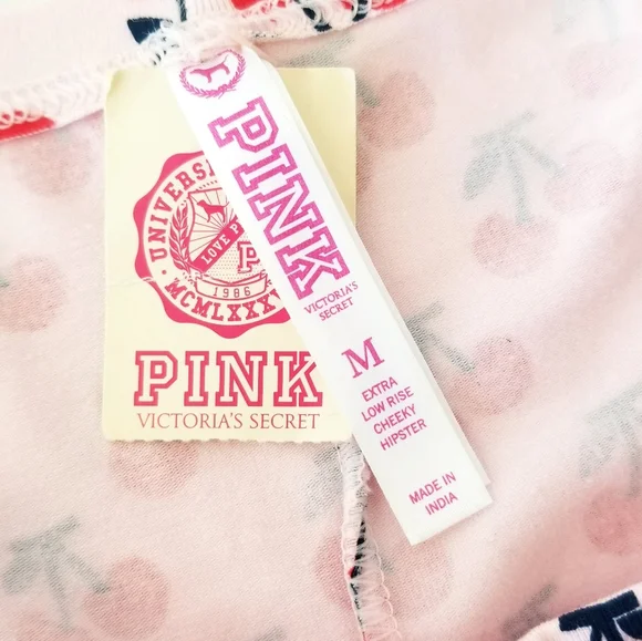 Victoria's Secret PINK Vintage Limited Edition Cherry Low Rise Cheeky Panty NWT